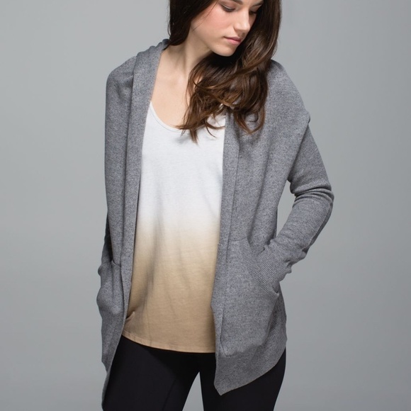 Lululemon Cabin Yogi Wrap Hoodie Sweater with Pockets - Picture 2 of 7